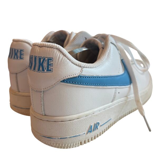 Nike Air Force 1 Low 07 Shoes Sneakers 315122-111 White Blue Mens Size 10.5 main image 10